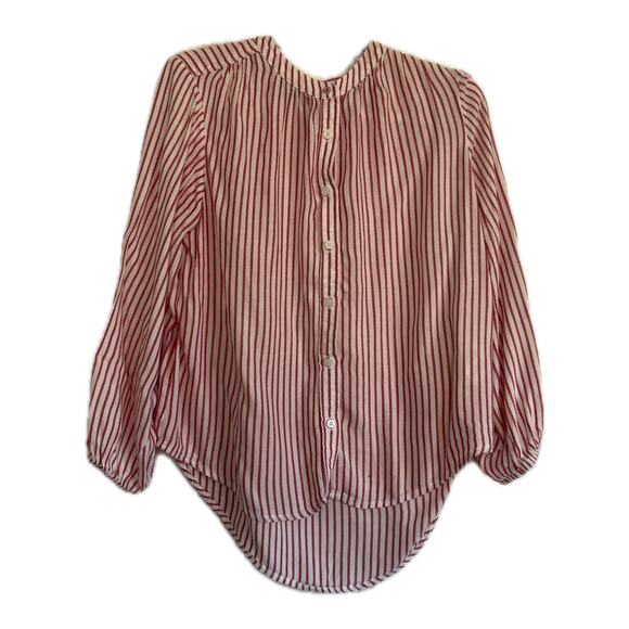 Tommy Hilfiger Red and White Striped Blouse, size Small - Picture 1 of 7